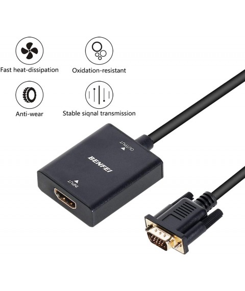 HDMI to VGA Adapter (Female to Male) 